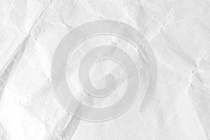 White crumpled paper texture background. Close-up