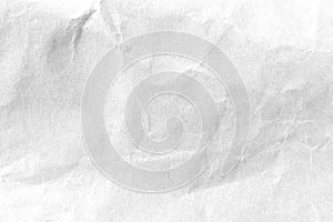 White crumpled paper texture background. Close-up