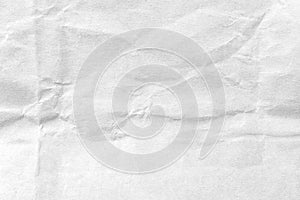 White crumpled paper texture background. Close-up