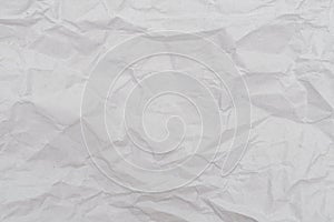 White crumpled paper texture background. Close-up