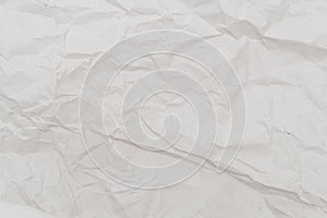 White crumpled paper texture background. Close-up