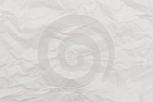 White crumpled paper texture background. Close-up