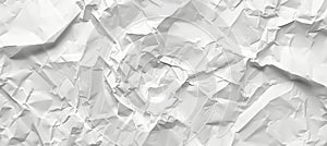 White crumpled paper texture background ideal for diverse creative design projects