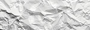 White crumpled paper texture background, textured paper backdrop for design projects