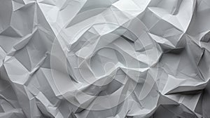 White Crumpled Paper Texture