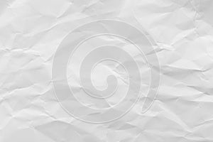 White crumpled recycled paper texture background for business communication and education design