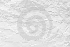 White crumpled recycled paper texture background for business communication and education design