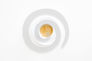 White cup of espresso coffee photo