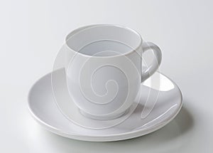 White cup and saucer