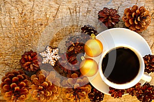 Winter Coffee Background