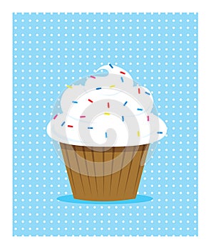 White cupcake