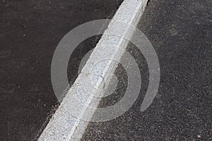 Blanco restricción a asfalto carreteras 