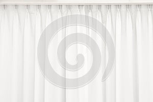 White curtain background. Abstract of drape backdrop