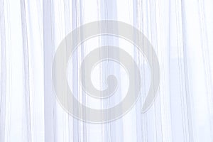 White curtain wavy with a pattern background. transparent curtain on window