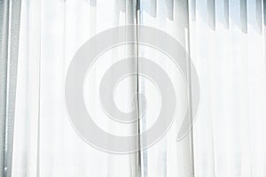 White curtain window