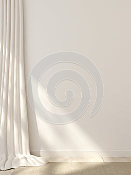 White curtains