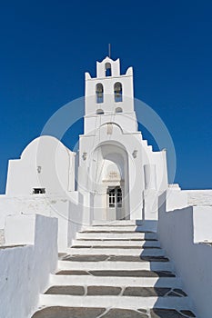 White cycladic church