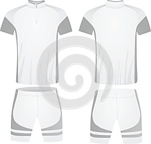White cycling jersey
