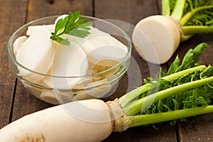 White daikon radish