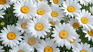 White daises flowers background