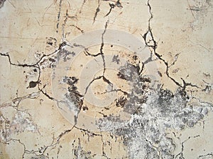 White damaged concrete wall texture