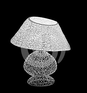 White decorative lantern