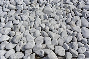 White decorative round stones, Background and texture