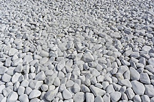 White decorative round stones, Background and texture