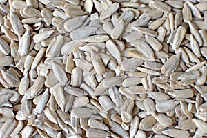White dehulled sunflower seeds food