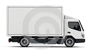 White delivery truck