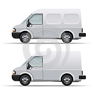 White delivery van