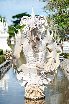 The white demon statue