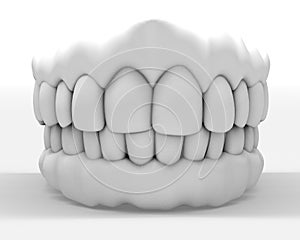 White denture