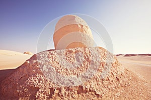 White desert in Egypt