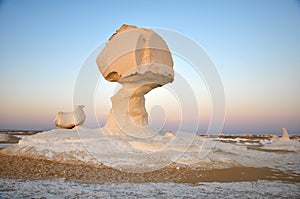 White desert in Egypt