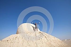 White desert in Egypt