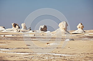 White desert in Egypt