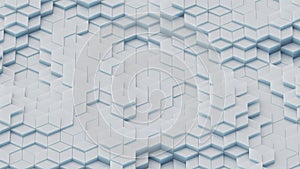 White diamond shaped mosaic 3D render