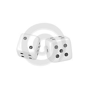 white dice