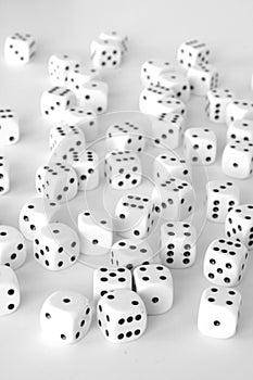 White dice landscape