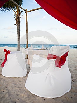 White diner table setting