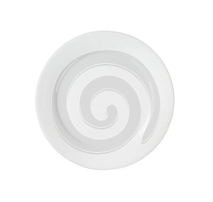 White dinner plate