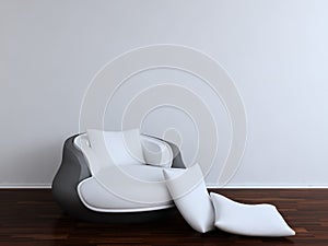 White Divan armchair photo