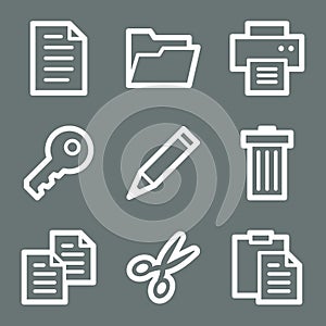 White document web icons