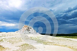 White Dome geyser, Yellostone National Park