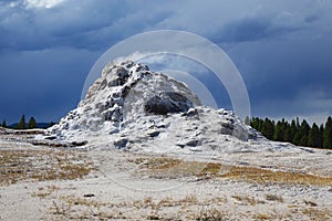 White Dome Geyser - Yellowstone WY