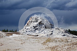 White Dome Geyser - Yellowstone WY