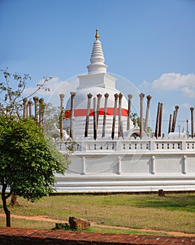 White Dome of Thuparamaya in Anuradhapura