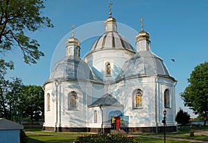 White domed church