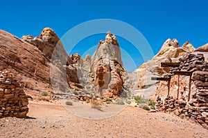 The White Domes Trail in  Valley of Fire State Park, Nevada United States